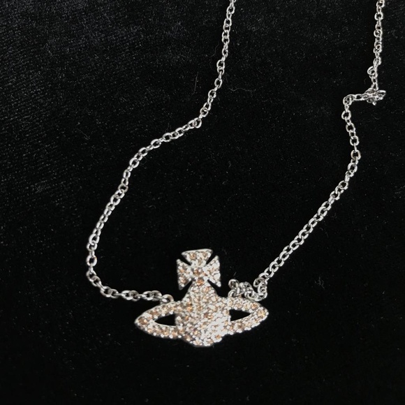 Vivienne Westwood Crystal Mini Orb Necklace Choker - Picture 2 of 6